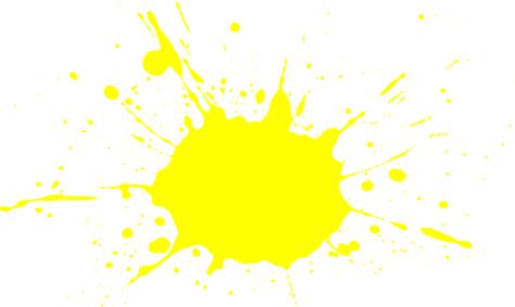 Yellow Paint Splash Png