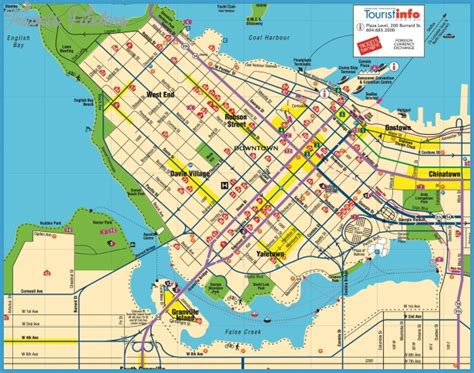 Vancouver Map - TravelsFinders.Com