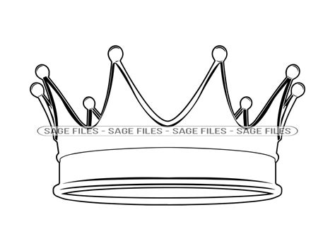 Crown Outline 7 SVG Crown Svg King Svg Queen Svg Princess - Etsy Singapore