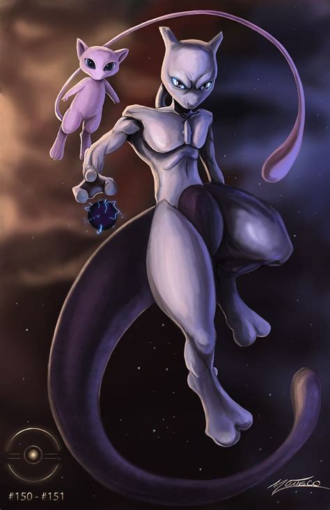 Mew and Mewtwo my most recent art piece . . #pokemon #illustration #art ...