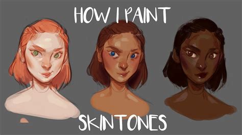 HOW I PAINT SKIN TONES - YouTube