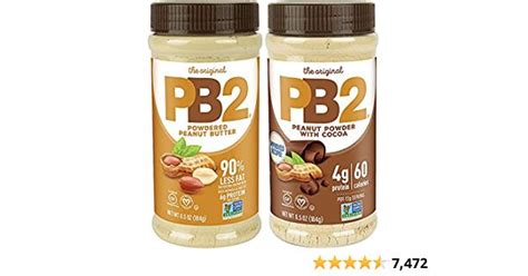 PB2 Powdered Peanut Butter Bundle, Keto Diet, Gluten Free, Mix in Protein Shakes & Smoothies ...