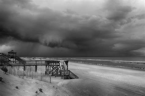 Storm is Approaching in Black and White Photograph by Leah Palmer - Pixels