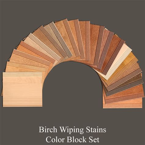 Birch Wiping Stains Color Block Set | WalzCraft