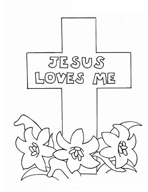 Jesus Loves Me Coloring Page at GetDrawings | Free download