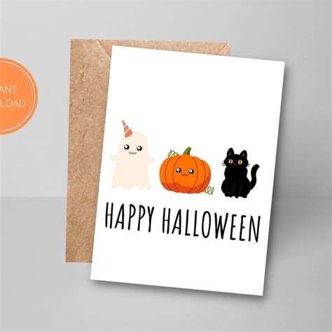 Funny Halloween Card - Etsy