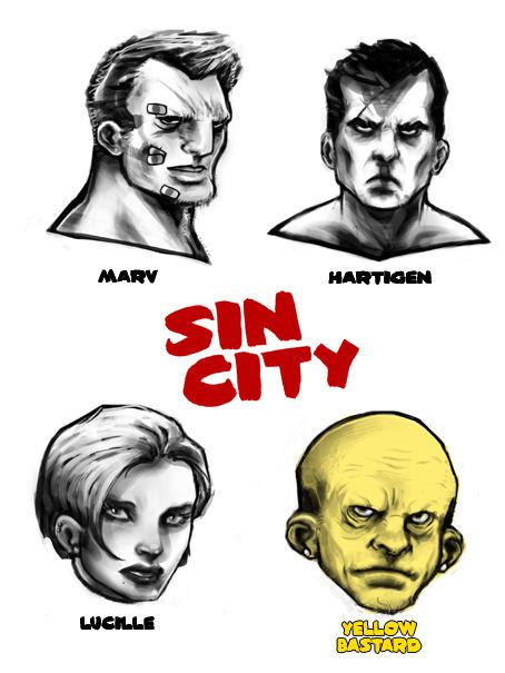 Sin City characters design. by maors on DeviantArt