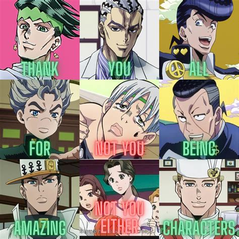 Part 4 has such an amazing cast of characters. : r/ShitPostCrusaders