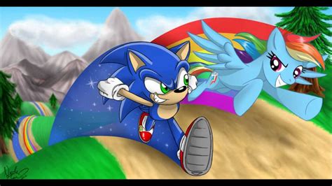 Rainbow Dash And Sonic The Hedgehog Slideshow It's my life - YouTube