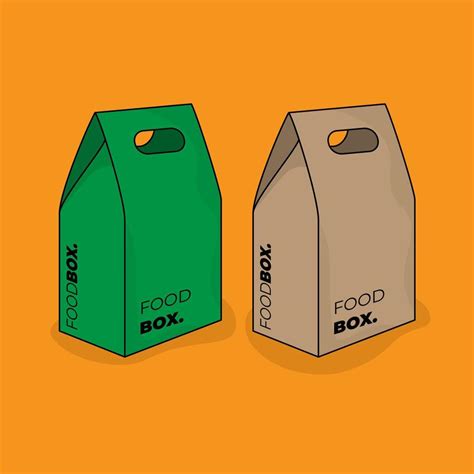 Cardboard design in old paper and green paper design for food packaging template design 8714579 ...