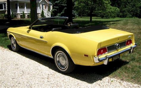 Medium Bright Yellow 1973 Ford Mustang Convertible - MustangAttitude.com Photo Detail