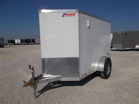 2020 Pace American 5x8' Aluminum Enclosed Cargo Trailer