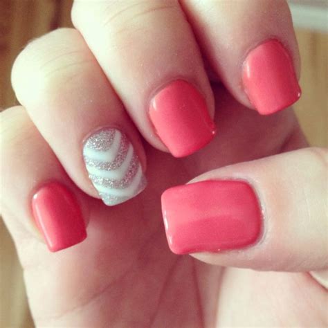 Pin by Ashley Hedrick on My Nails! | Nails, Coral gel nails, Vegas nails