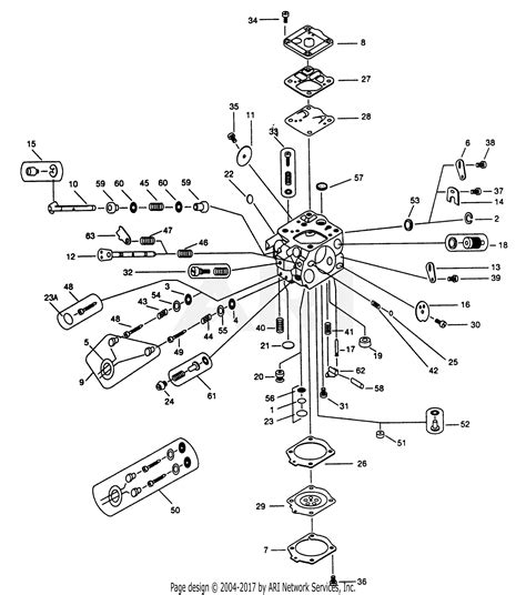 Walbro Carburetor WJ-48-1 Parts Diagram for WJ-48-1 PARTS LIST