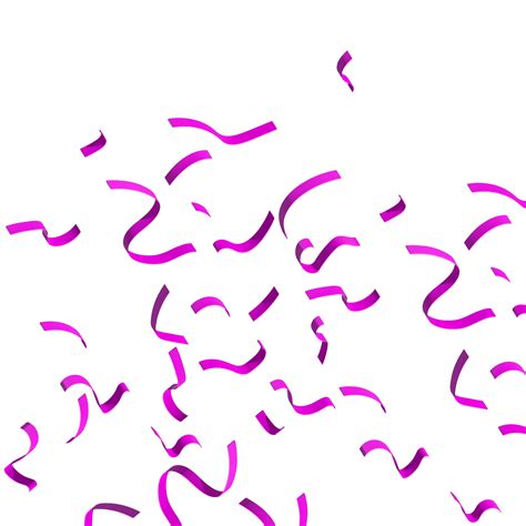 confetti and Purple ribbons 24658748 PNG