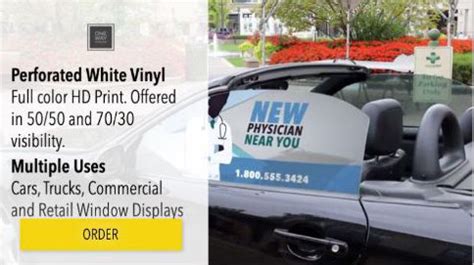 Perforated Vinyl Window Signage - Impress Graphics