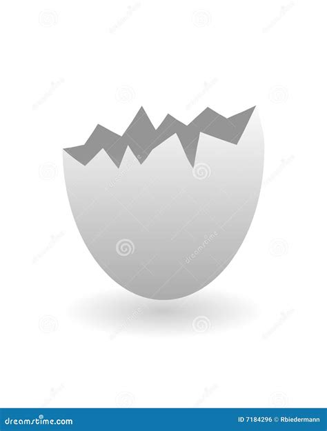 Egg shell stock vector. Illustration of white, shadow - 7184296