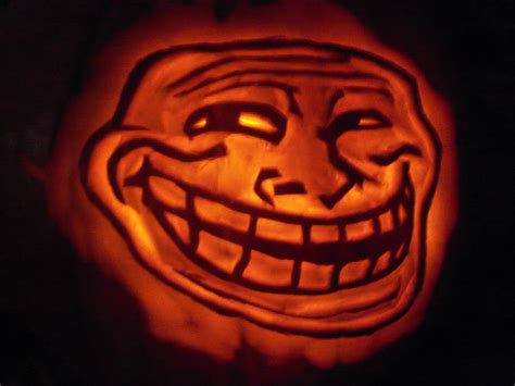 Trollface Pumpkin 2011 by VirtuousSoul on DeviantArt