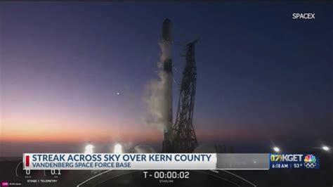 Falcon 9 rocket launches from Vandenberg SFB Monday