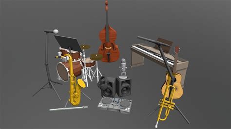 Music Band Low Poly - Download Free 3D model by Kagelok [907847c] - Sketchfab