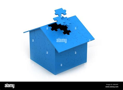 3d Puzzle house Stock Photo - Alamy