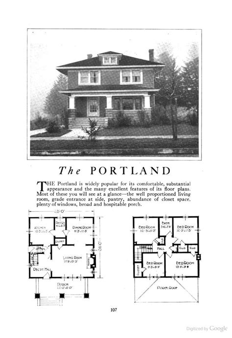 Homes of Character | Square house plans, Four square homes, American four square house