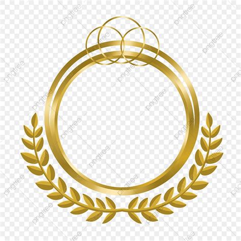 Elegant Gold Circle Border