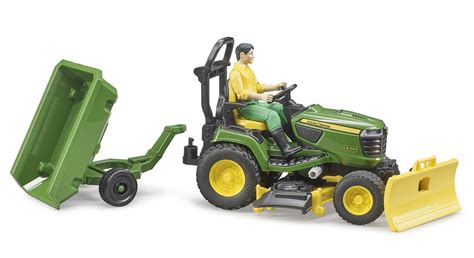 Bruder® John Deere Lawn Tractor with Trailer – Growing Tree Toys