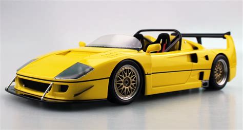 Ferrari F40 LM Beurlys Barchetta Yellow - John Ayrey Die Casts