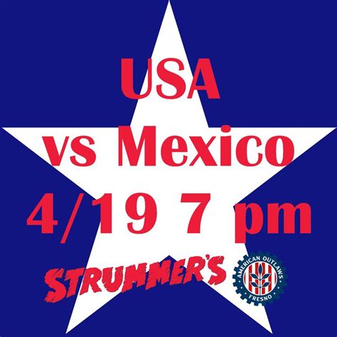 USMNT vs Mexico | Strummer's, Fresno, CA | April 19, 2023