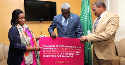 African Union Chairperson supports ONE's call for investment in girls ...