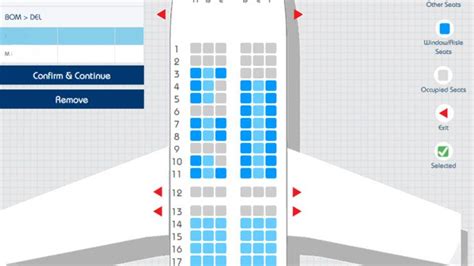 10++ Indigo flight seating layout