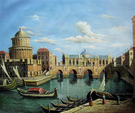 20 x 24 inches - Venice Vintage - #001 - oil on canvas painting art - Gift idea by ...