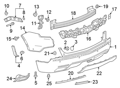 Cadillac XT5 Bumper Cover Spacer Panel (Rear, Lower) - 84245216 | Stingray Chevrolet, Plant City FL