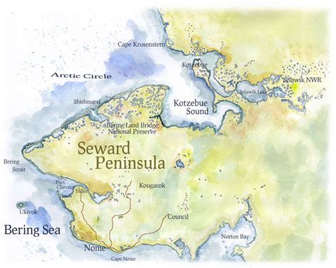 Map of Seward Peninsula