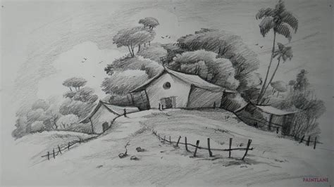 Simple Pencil Drawing Of Landscapes