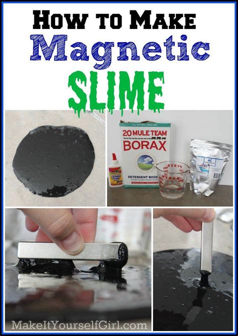 How to Make Magnetic Slime | Slime science project, Slime science fair ...