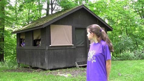 Cabin, Adirondack, and Glen Shelter Camping for Girl Scouts - YouTube