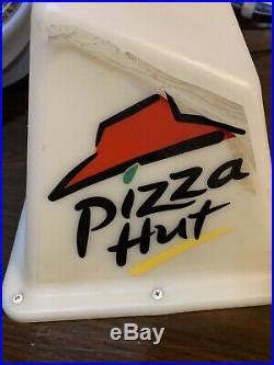 Vintage Pizza Hut Car Roof Topper Delivery Magnetic Sign Light Up ...