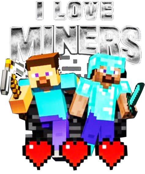 I Love Miners Minecraft Shirt by trendios on DeviantArt