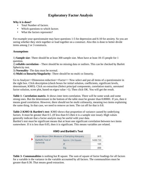 (PDF) Exploratory Factor Analysis