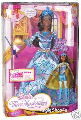 BARBIE AND THE THREE MUSKETEERS RENEE DOLL 2009 NEW | #103513548