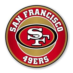 San Francisco 49ers Round Precision Cut Decal / Sticker