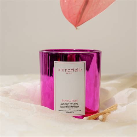 Santal Rosé Classic Candle – Immortelle Beauty