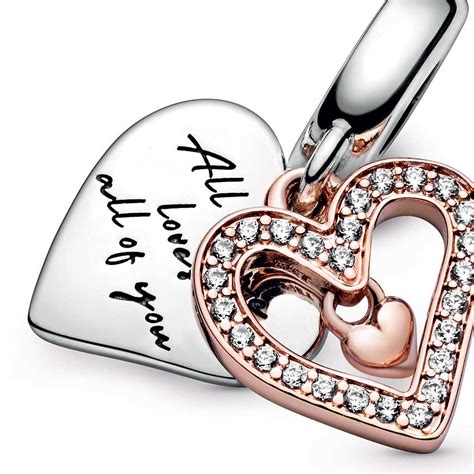 Pandora Rose™ Sparkling Freehand CZ Heart Dangle Charm - 788693C01 ...