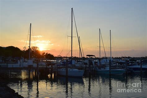 Sunset Marina Photograph by Agnes Lankus - Pixels