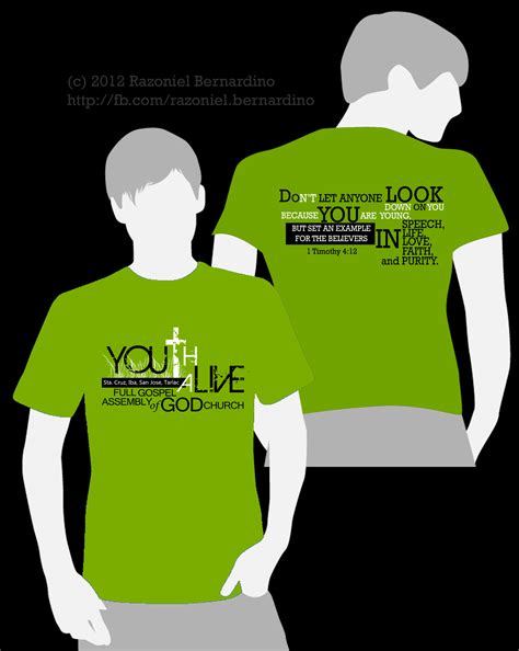 Shirt Design #2: Youth Alive Full Gospel Assembly of God Church (FGAG)