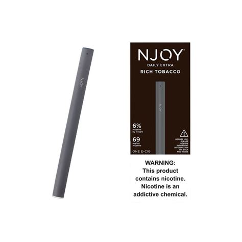 NJOY DAILY Extra Rich Tobacco Disposable E-Cig | ET USA