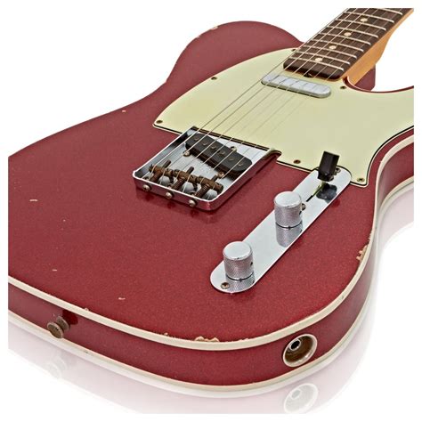 Fender Custom Shop 1962 Relic Telecaster Custom Red Sparkle #CZ527501 at Gear4music.com