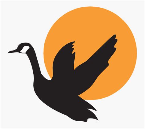 Silhouette Flying Goose Goose Vector , Free Transparent Clipart - ClipartKey